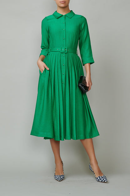 Rochie camasa verde