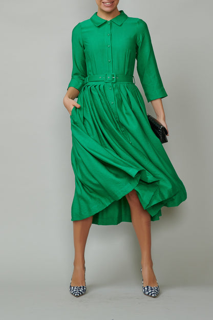 Rochie camasa verde