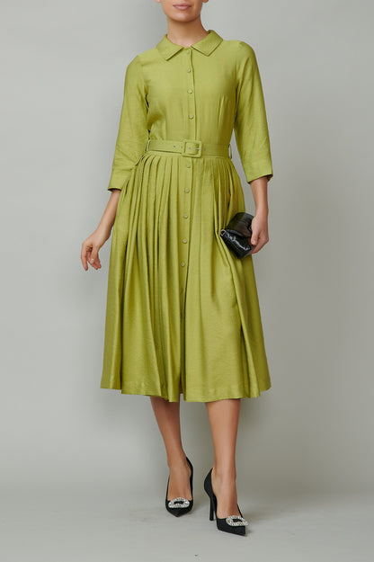 Rochie camasa verde olive