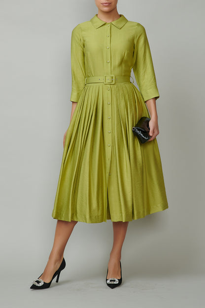 Rochie camasa verde olive