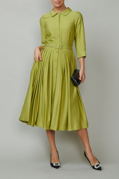 Rochie camasa verde olive