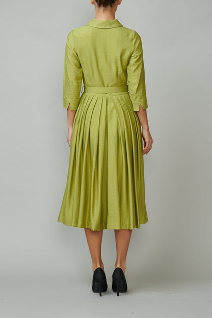 Rochie camasa verde olive