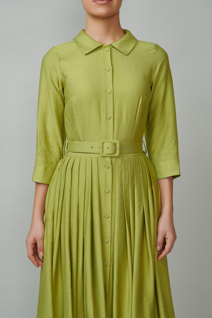 Rochie camasa verde olive