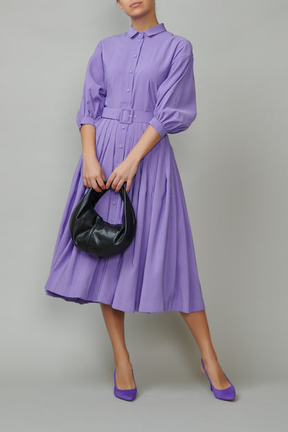 Purple shirt dress