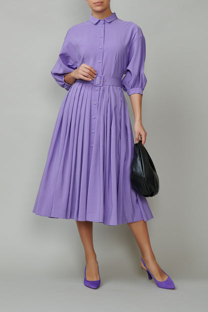 Purple shirt dress