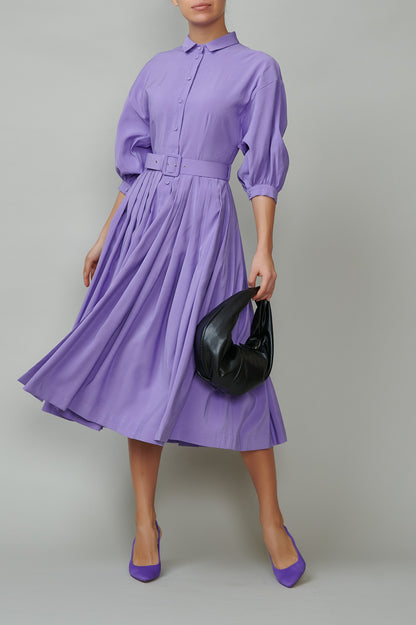 Purple shirt dress