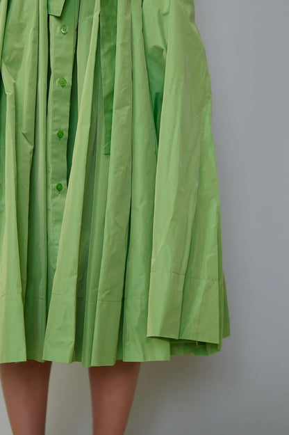 Rochie camasa din taffeta verde mar milla milla